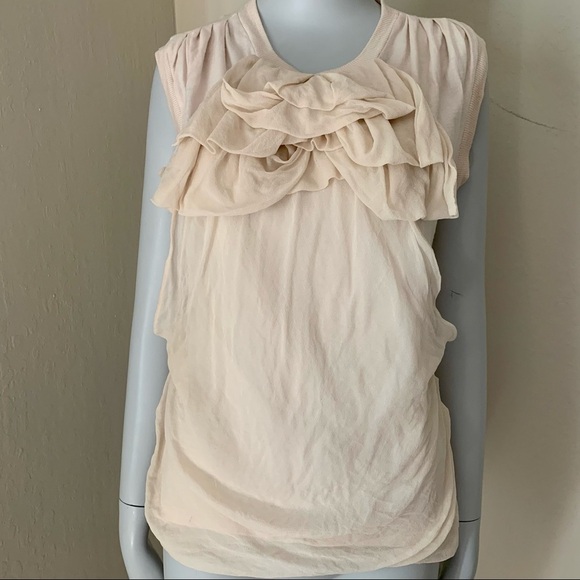 ROBERT RODRIGUEZ Blush Pink Knit Silk Top Size XS - Picture 8 of 16